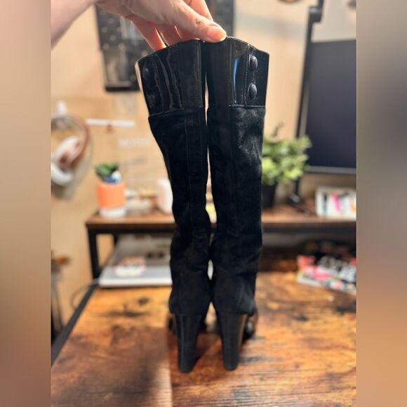 Via Spiga Black patent leather and suede boots size 7.5 - Picture 12 of 12